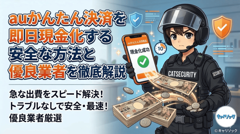 auかんたん決済を即日現金化する安全な方法と優良業者を徹底解説