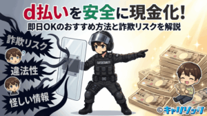 d払いを安全に現金化するには？即日対応のおすすめ方法と違法性・詐欺リスクを徹底解説