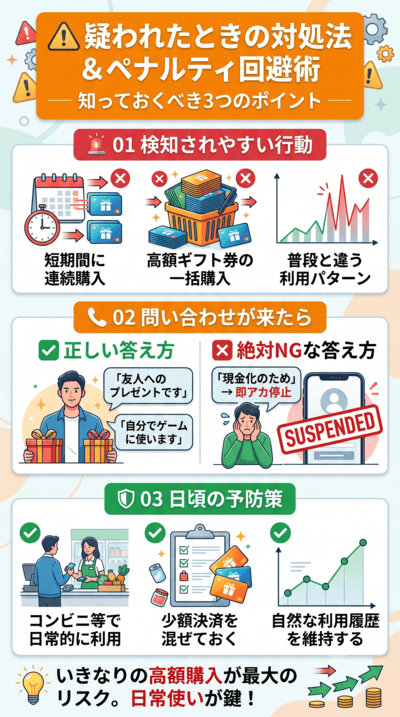 d払いの現金化を疑われた場合の対処法とペナルティ回避術