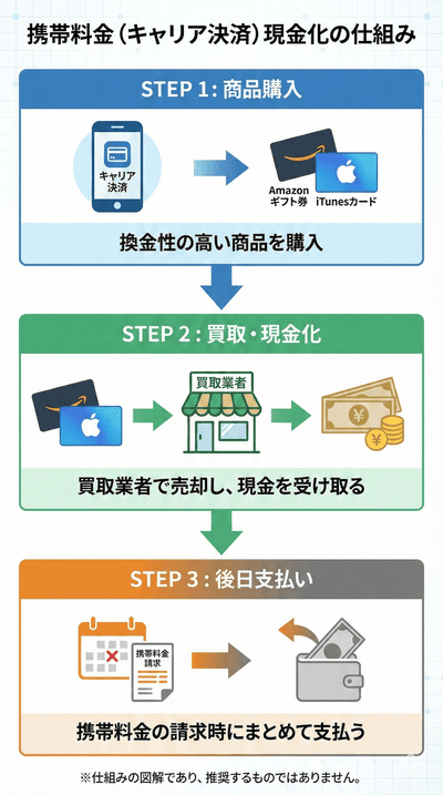 スマホ料金と合算での決済を利用する方法