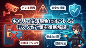 キャリア決済現金化はバレる？リスク・事例・対策・バレた後の影響を徹底解説！