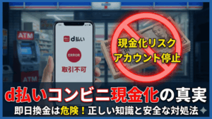 d払いの現金化はコンビニで可能?即日で現金を手にする方法とリスクを徹底解説