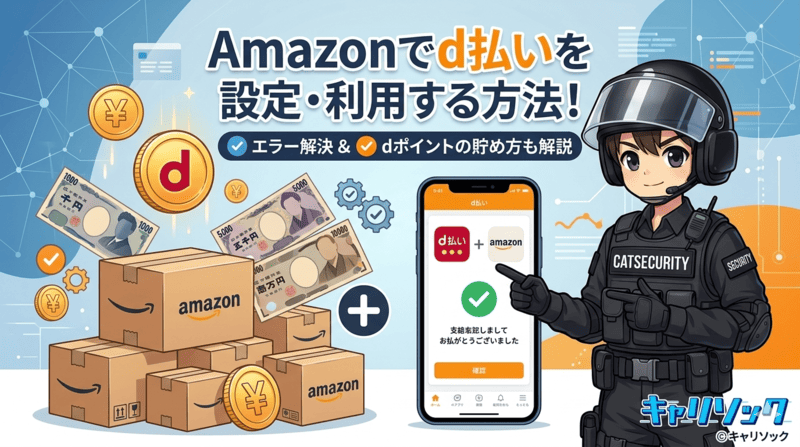 Amazonでd払いを設定・利用する方法!エラーの解決策やポイントの貯め方も解説