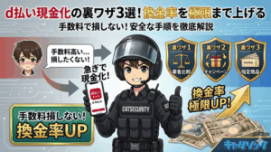d払い現金化の手数料で損しない！換金率を極限まで上げる3つの裏ワザと安全な手順