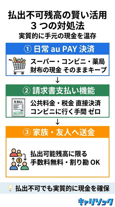 現金化できない残高だった場合の賢い対処法｜auPay現金化