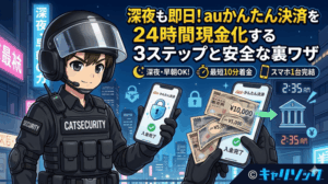 深夜も即日！auかんたん決済を24時間現金化する3ステップと安全な裏ワザ