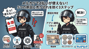 メルカリでd払いが使えない！5つの原因と売り切れを防ぐ3ステップ